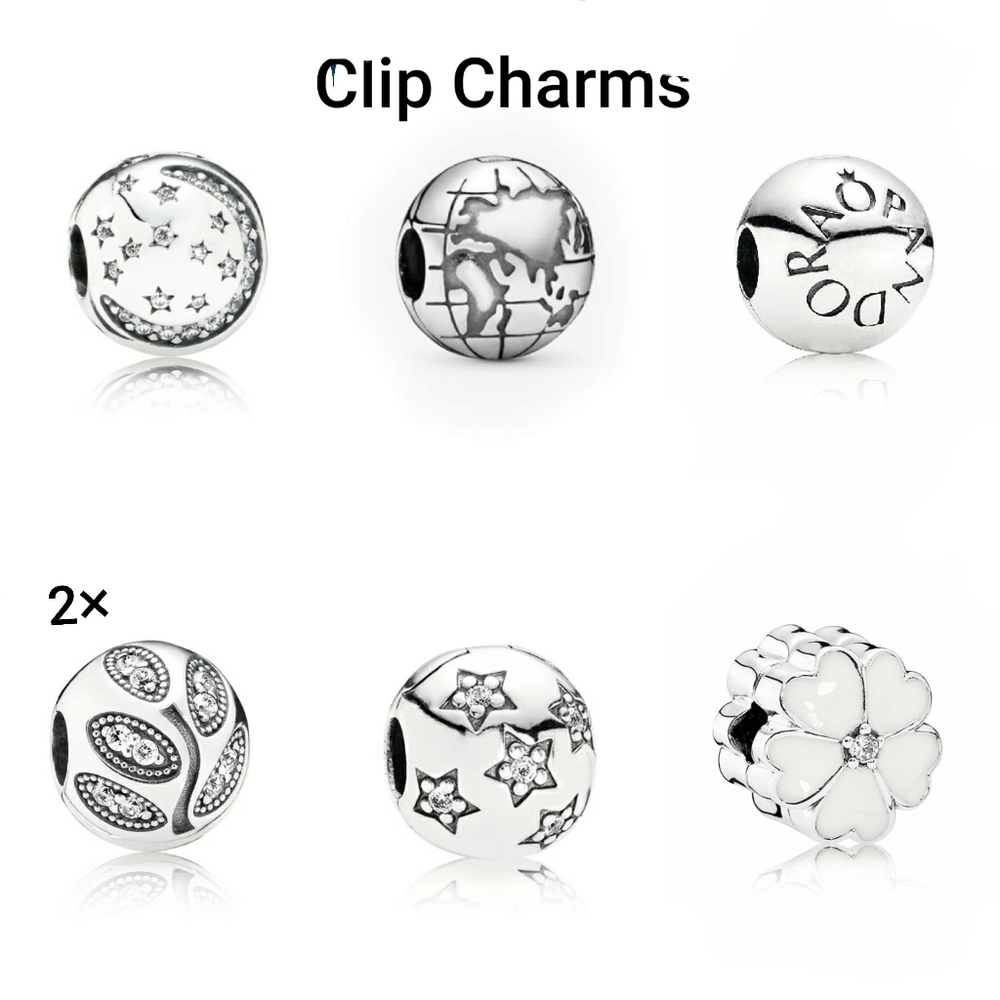 Pandora Silver Blush Pink Faceted Murano Glass Spacer Charm Deadstock - Picture 7 of 9